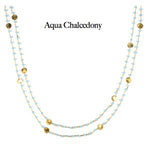 Alexandra Necklace - (11 Gemstone Options)