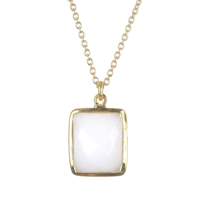 Sasha Pendant Necklace - (8 Gemstone Options)