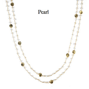 Alexandra Necklace - (11 Gemstone Options)