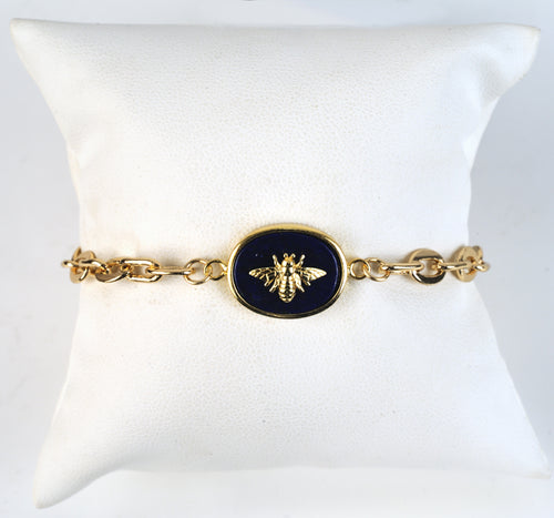 Bee Bracelet - (4 Gemstone Options)