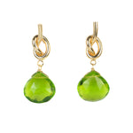 Knot Gemstone Earring - 4 Stone Options