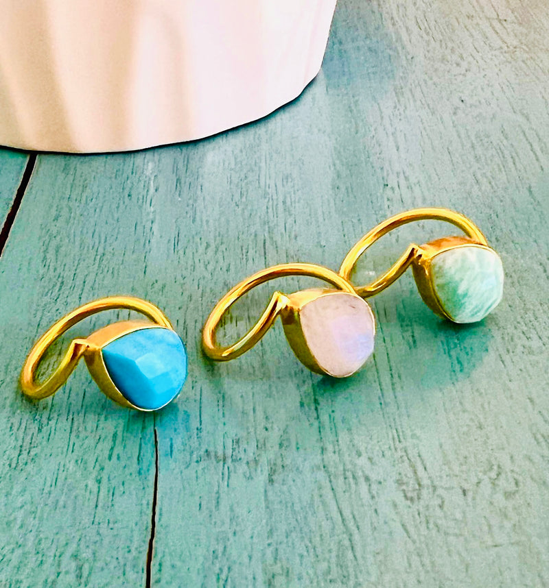 Bolara Ring  (3 Gemstone Options)