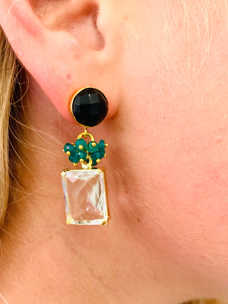 Alden Earring - 12 Gemstone Options