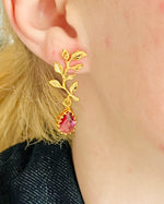 Ileana Earring - (4 Gemstone Options)