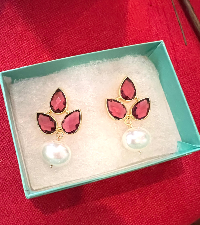 Maya Earring - (9 Gemstone Options)