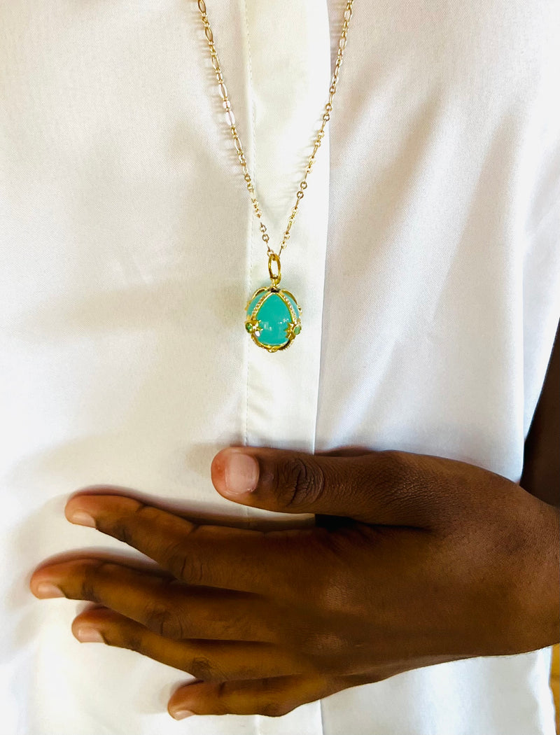 Nevis Necklace - (4 Gemstone Options)