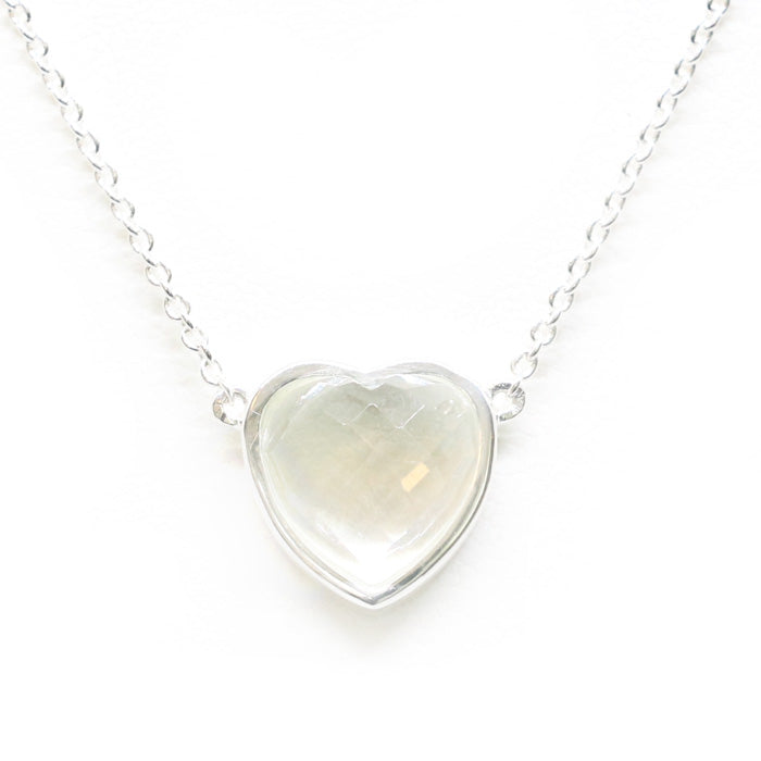 Heart Pendant Necklace (12 Birthstone Options)