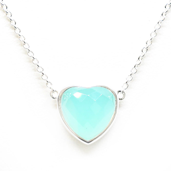 Heart Pendant Necklace (12 Birthstone Options)