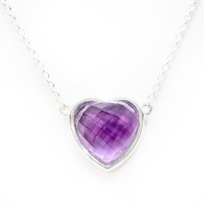 Heart Pendant Necklace (12 Birthstone Options)
