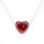 Heart Pendant Necklace (12 Birthstone Options)