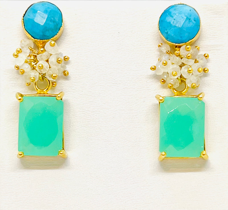 Alden Earring - 12 Gemstone Options