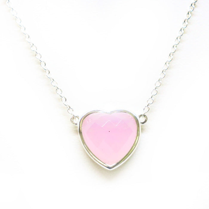 Heart Pendant Necklace (12 Birthstone Options)