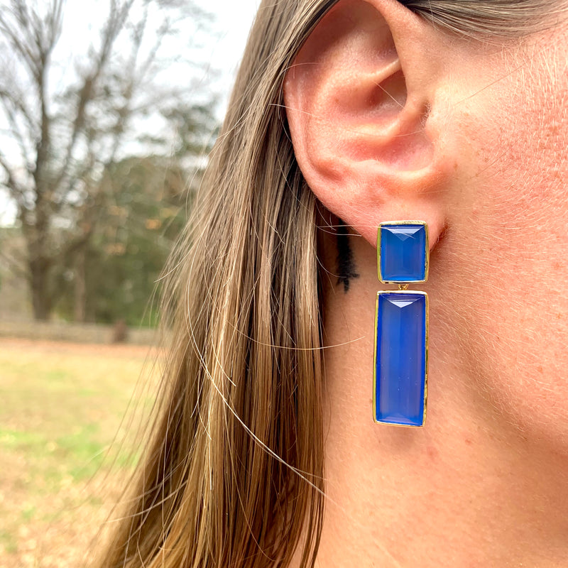 Sasha Earring - (9 Gemstone Options)