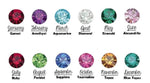 Protective Shield Earring - (12 Birthstone Options)