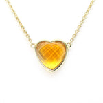 Heart Pendant Necklace (12 Birthstone Options)