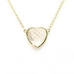 Heart Pendant Necklace (12 Birthstone Options)