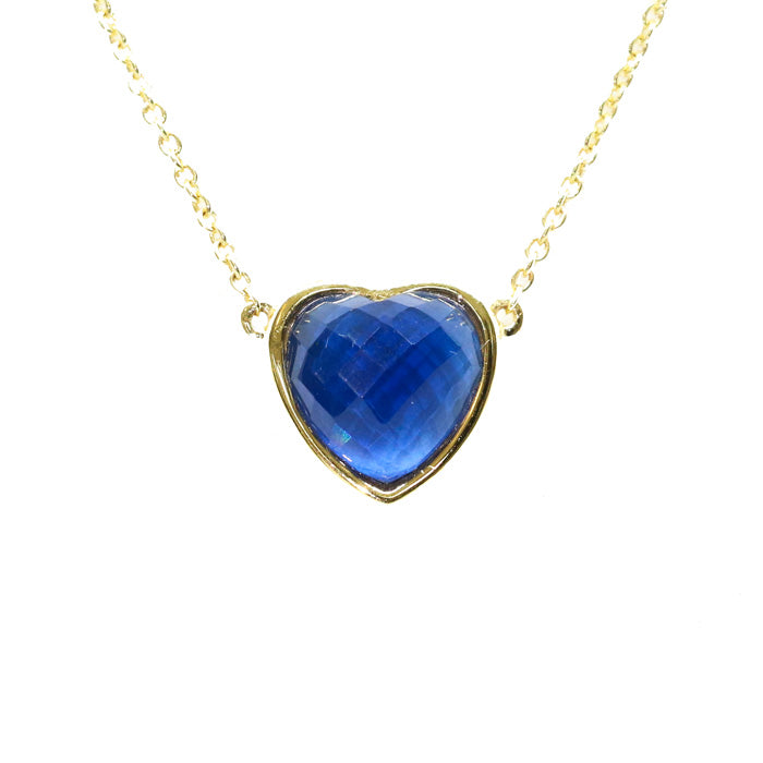 Heart Pendant Necklace (12 Birthstone Options)