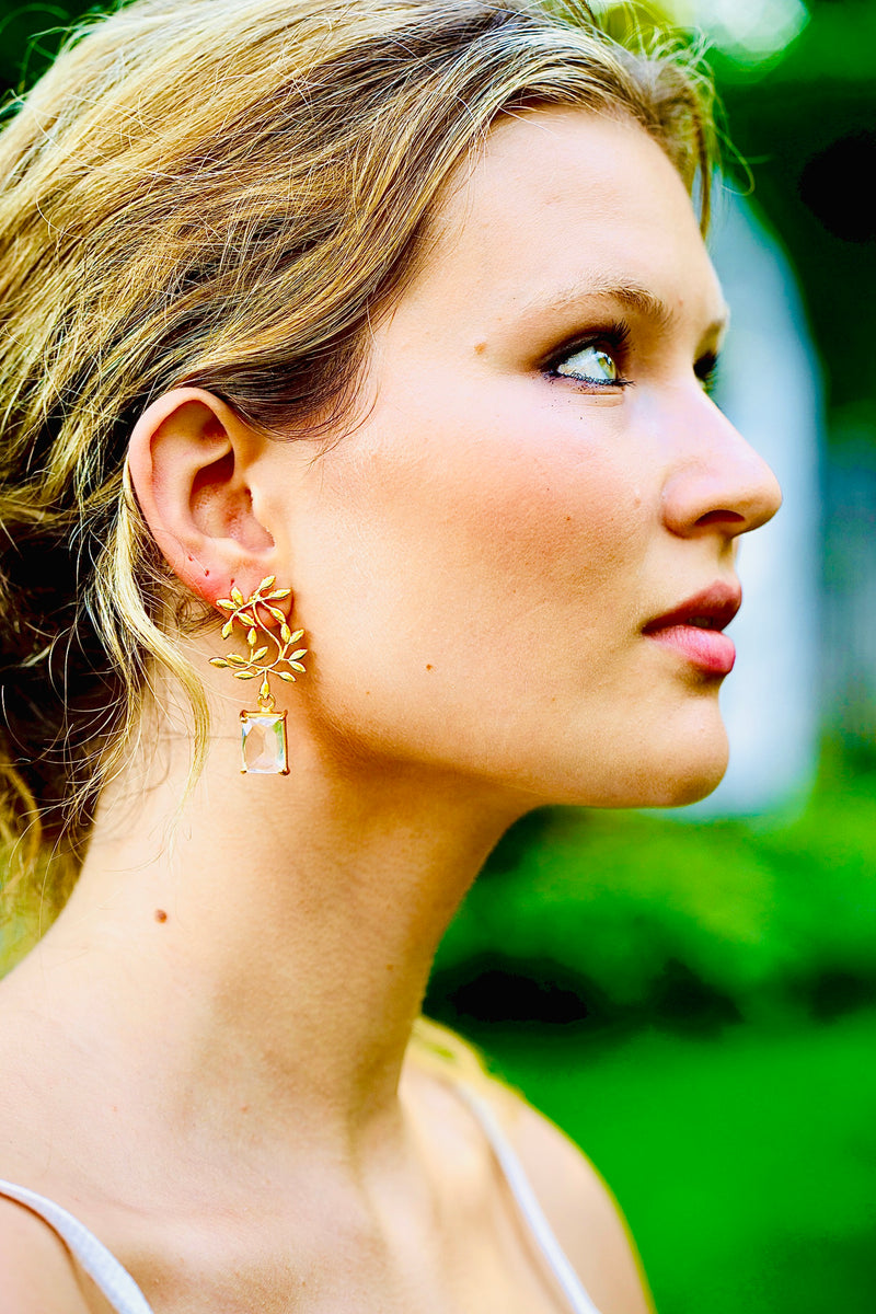 Clementine Gold Earring - (4 Stone Options)