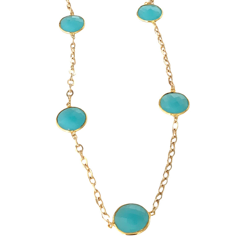 Margo Necklace - (6 Gemstone Options)