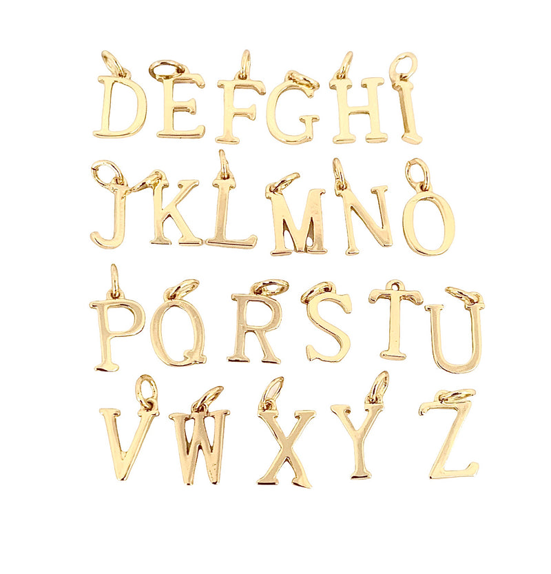Extra Letter for Alphabet Initial Bracelet - (26 Gold Letters)