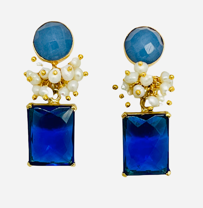 Alden Earring - 12 Gemstone Options