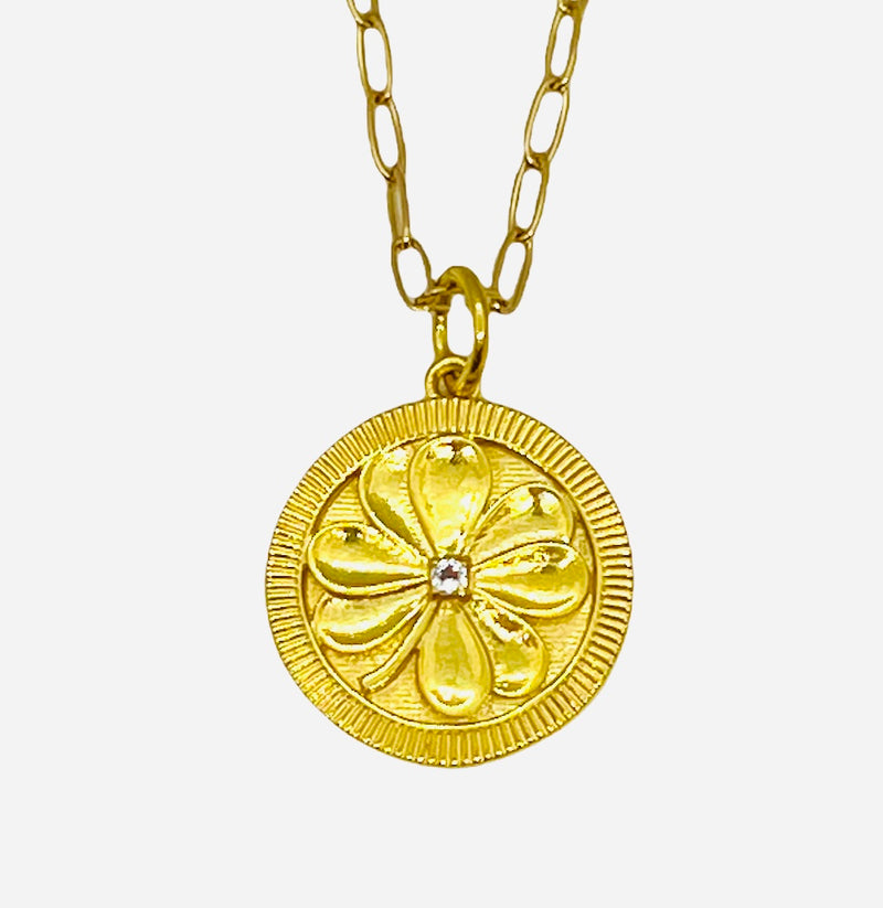 Four-Leaf Clover Charm Necklace