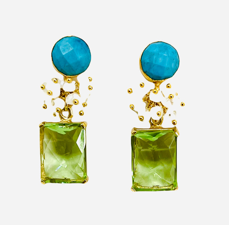 Alden Earring - 12 Gemstone Options