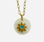 Sunburst Pendant Necklace - (3 Color Options)
