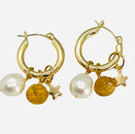 Boca Grande Hoop Earring - (5 Gemstone Options)
