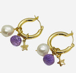 Boca Grande Hoop Earring - (5 Gemstone Options)