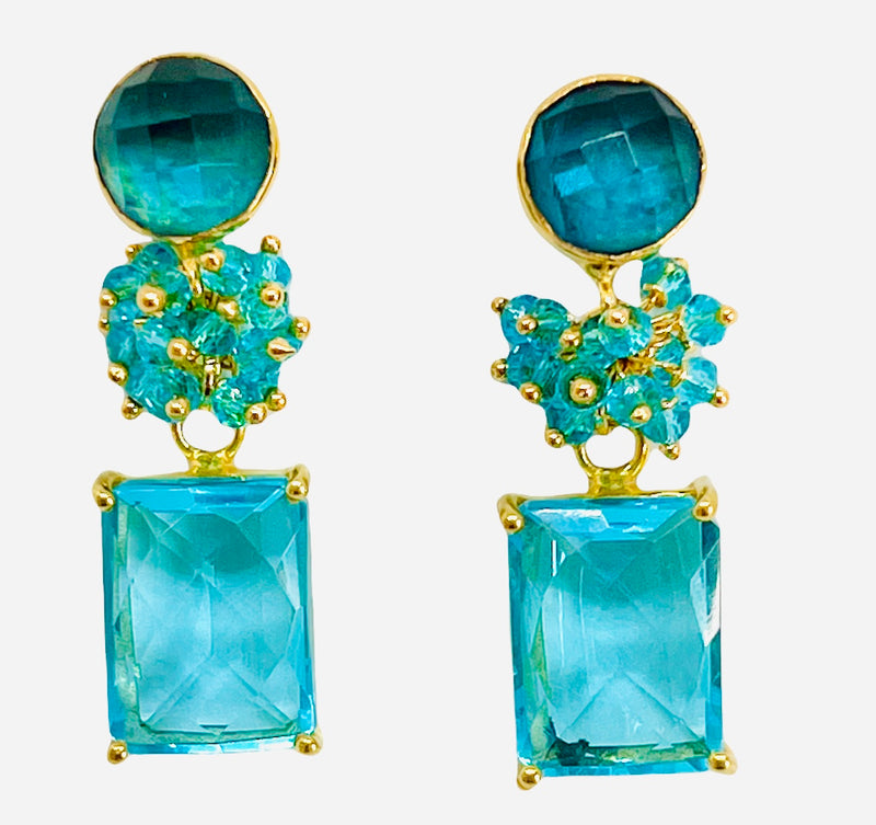Alden Earring - 12 Gemstone Options