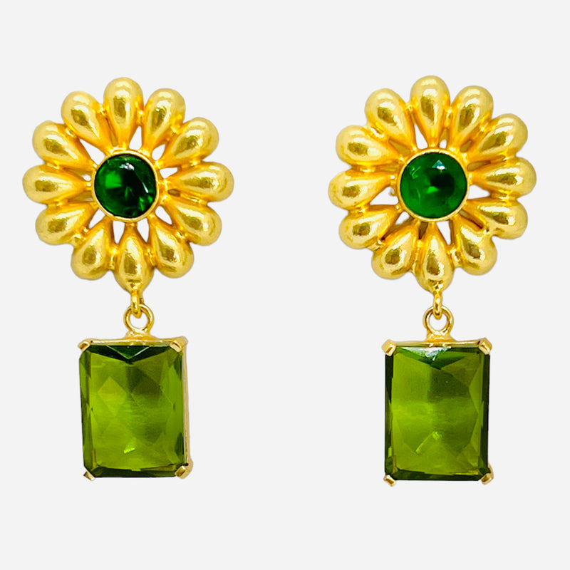 Dahlia Earring - 4 Gemstone Options