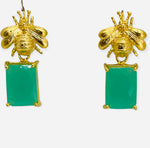 Bumble Bee Earring - 5 Gemtone Options