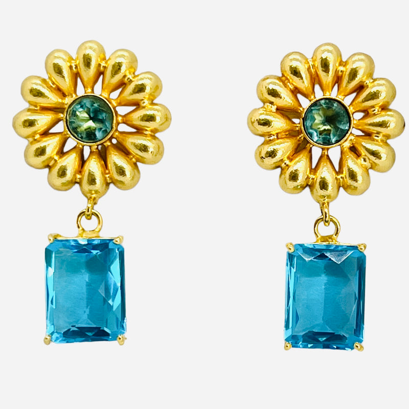 Dahlia Earring - 4 Gemstone Options