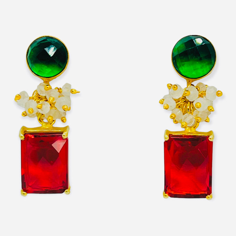 Alden Earring - 12 Gemstone Options