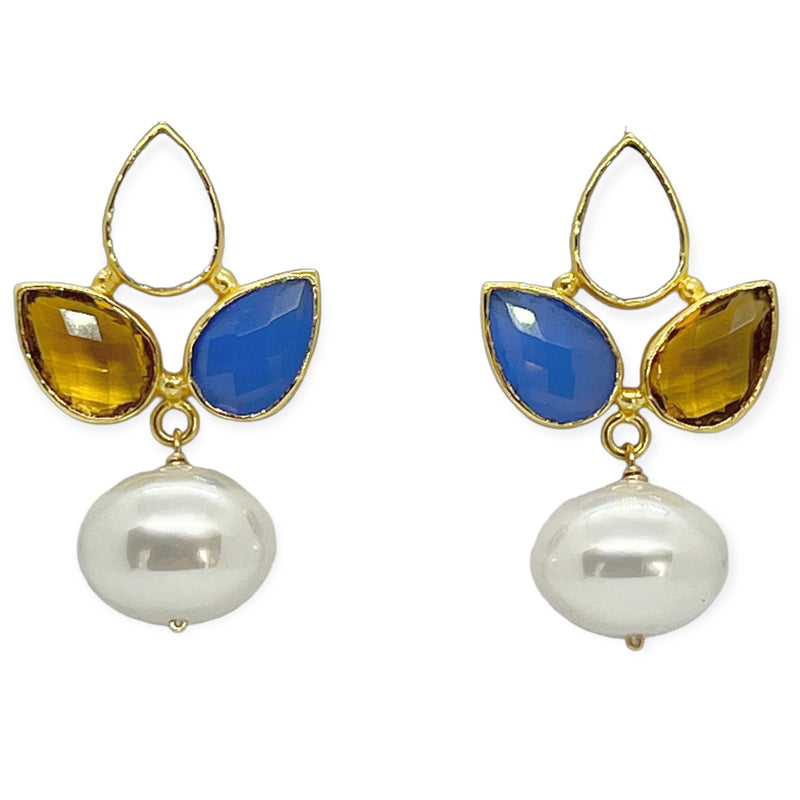 Maya Earring - (9 Gemstone Options)