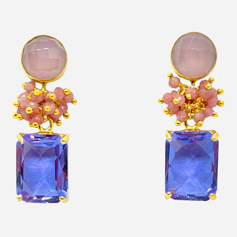 Alden Earring - 12 Gemstone Options