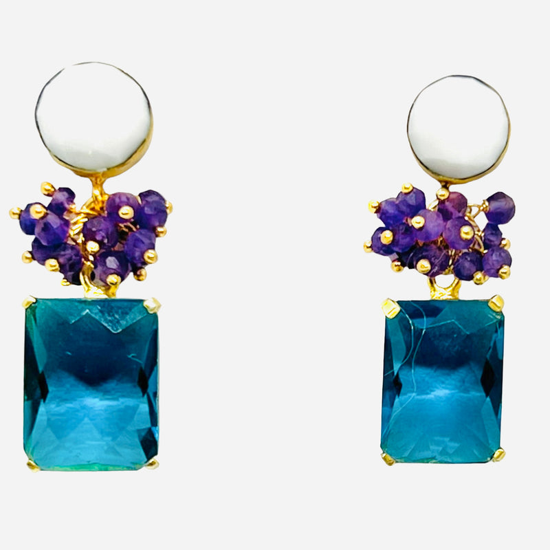 Alden Earring - 12 Gemstone Options