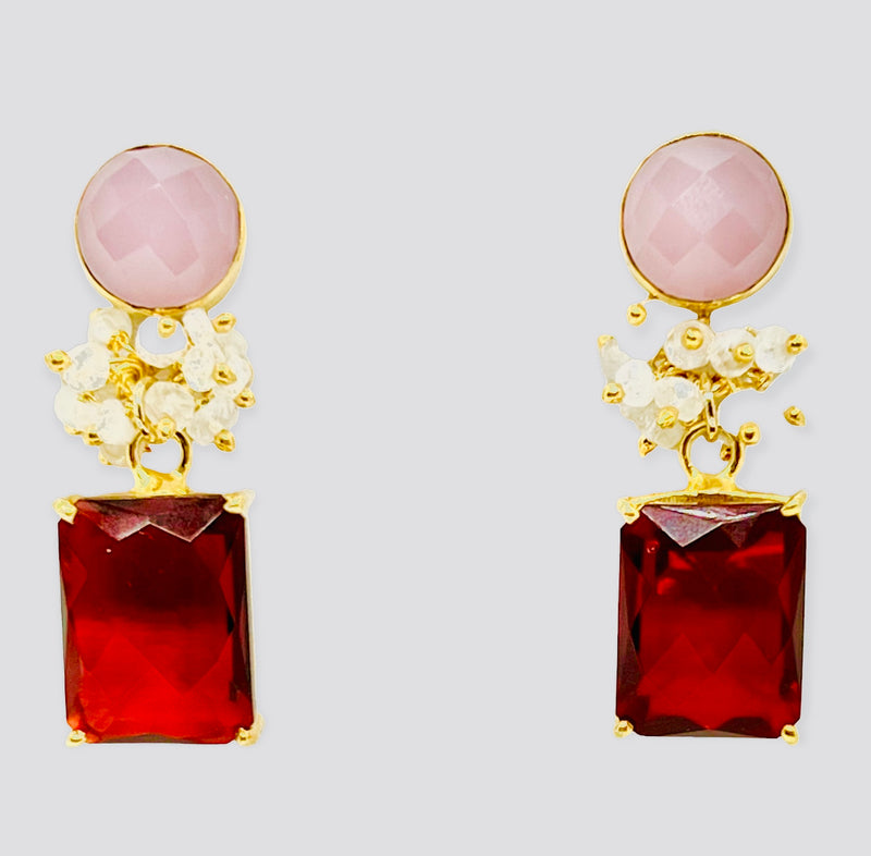 Alden Earring - 12 Gemstone Options