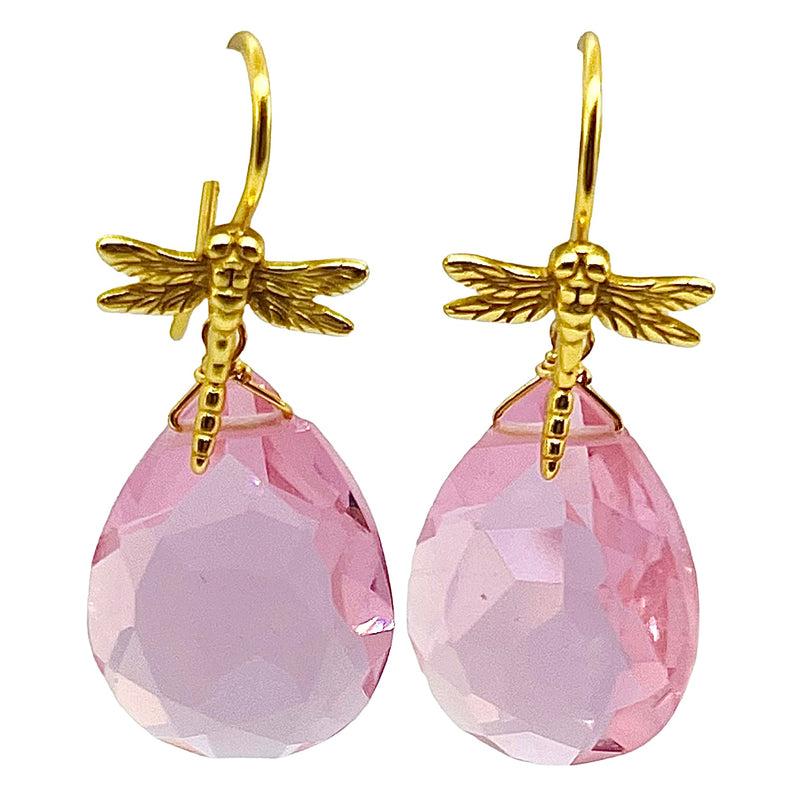 Dragonfly Earring - (5 Gemstone Options)