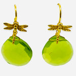 Dragonfly Earring - (5 Gemstone Options)