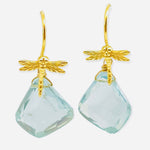 Dragonfly Blue Topaz Earring