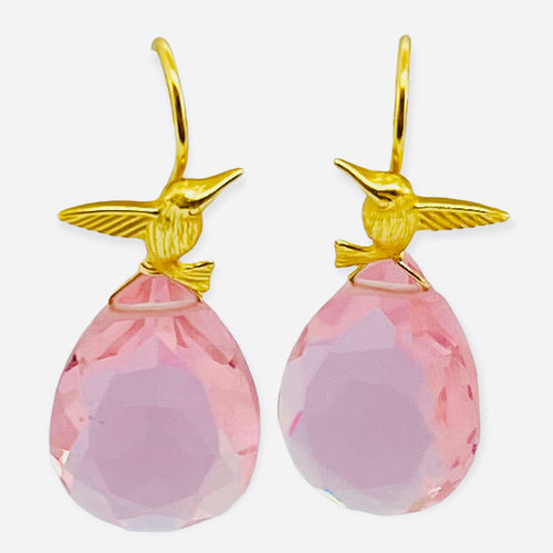 Hummingbird Earring - (4 Gemstone Earrings)