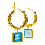 Lillian Gold Fill Hoop Earring (6 Gemstone Options)