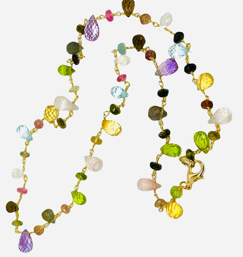 Melody Necklace (Multi Gemstones)