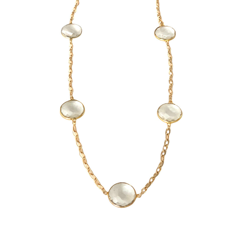 Margo Necklace - (6 Gemstone Options)