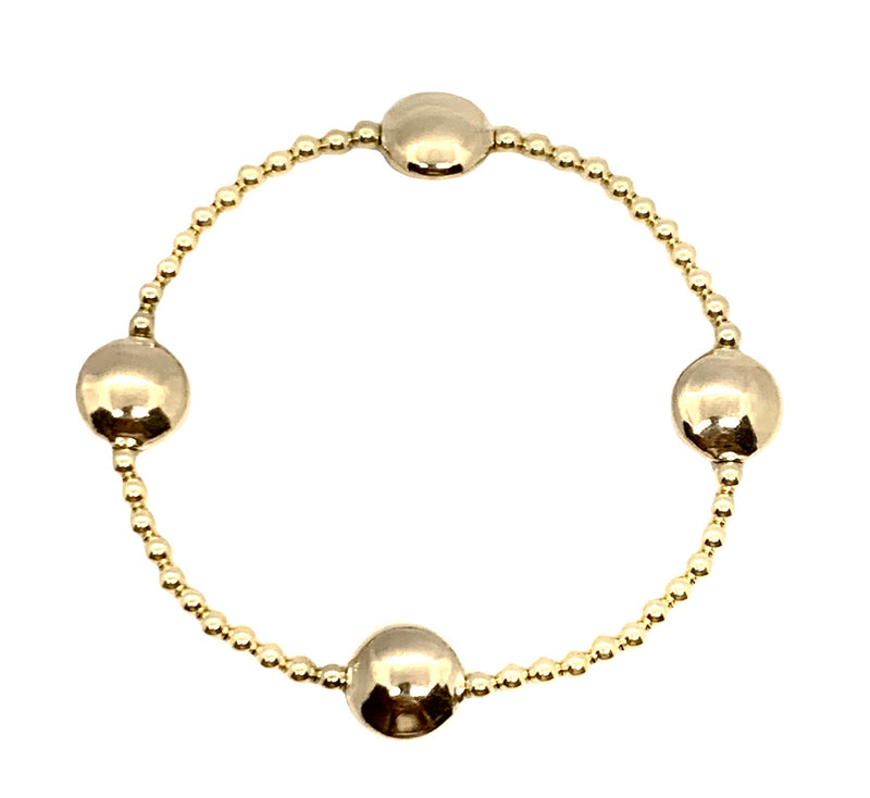 Gold Disk Gold Fill Bracelet