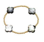 Gold Fill Mother Of Pearl (Dark) Bracelet
