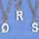 Initial Pearl Necklace - (26 Letter Options)