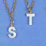 Initial Pearl Necklace - (26 Letter Options)